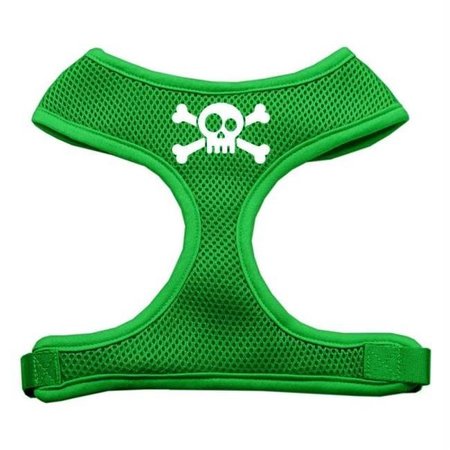 UNCONDITIONAL LOVE Skull Crossbones Screen Print Soft Mesh Harness Emerald Green Small UN920704